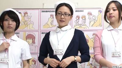 Jav CMNF группа медсестер раздевается догола для пациента - с субтитрами