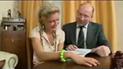 Русская студентка, девушка с частным учителем.