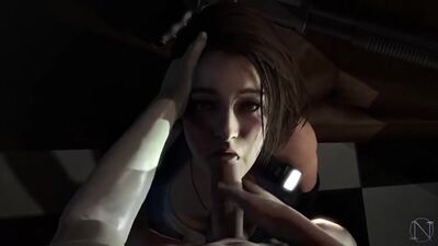 3D porn - Jill Valentine (Resident Evil blowjob)