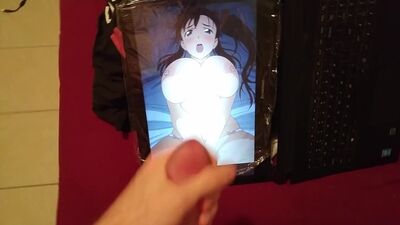 Сопля Amaya Haruko, хентай в аниме, трибьют спермы. грязный разговор.